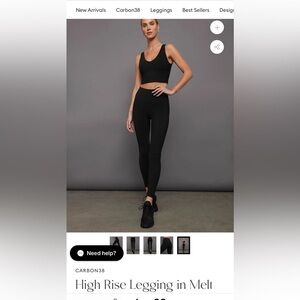 CARBON 38 High Rise Legging in Melt